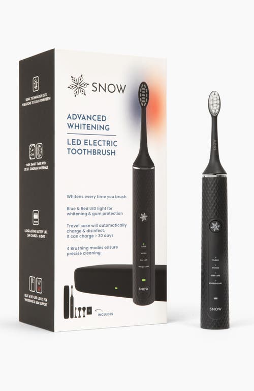 Advanced Teeth Whitening LED Toothbrush in Black