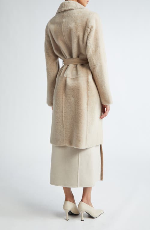 Shop Max Mara Ulzio Belted Camel & Mohair Coat In Sand