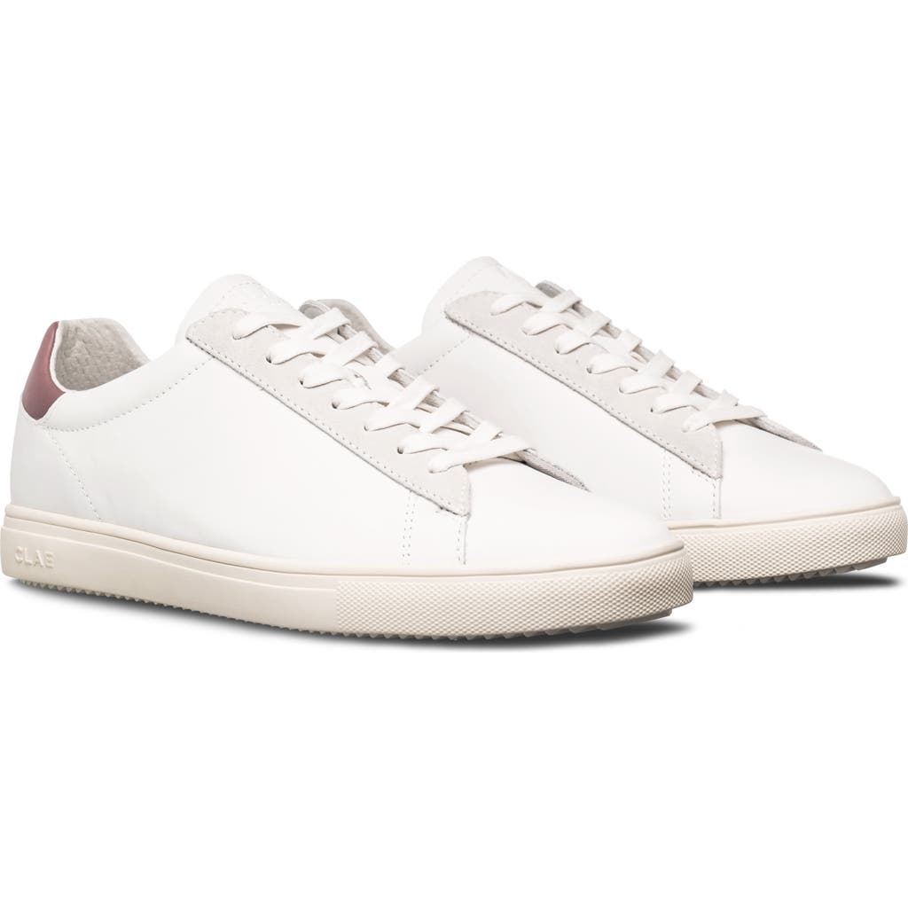 Clae Bradley California Sneaker In White/panama Leather