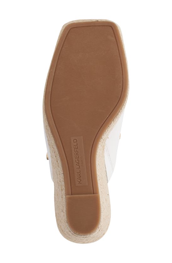 Karl Lagerfeld Women's Corissa Pins Espadrille Platform Wedge Sandals