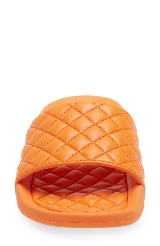 Apl Athletic Propulsion Labs Lusso Quilted Slide Sandal In Orange