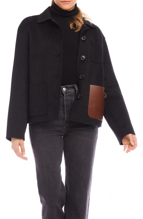 Shop Fifteen Twenty Ludlow Wool Blend Jacket In Black