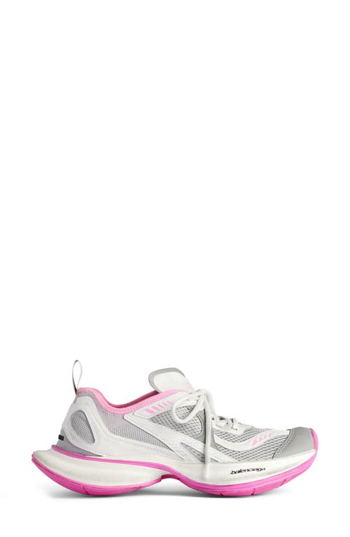 Shop Balenciaga Circuit Sneaker In Grey/pink