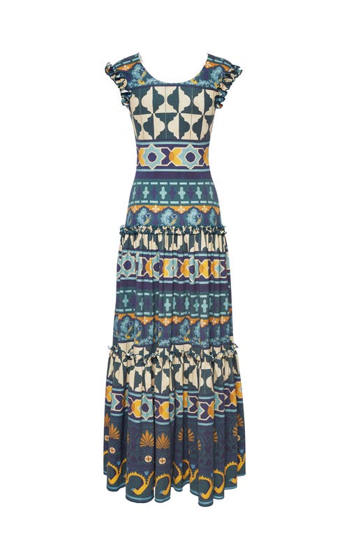 La Doublej Pimento Dress In Casareale In Casareale Barre' Emerald