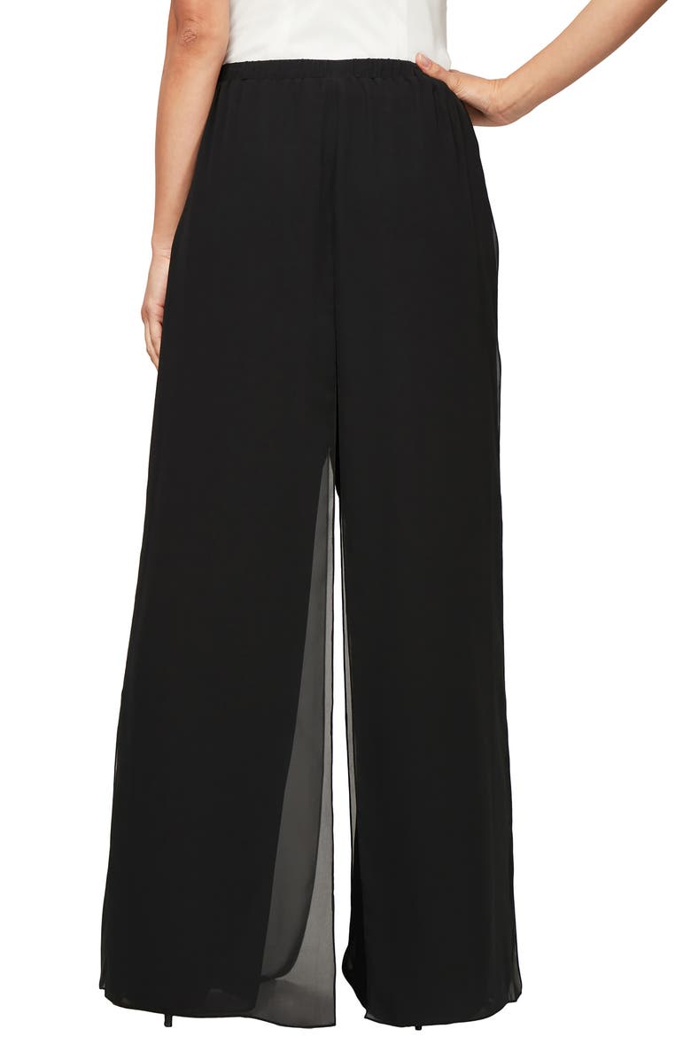 Alex Evenings Wide Leg Chiffon Pants | Nordstrom