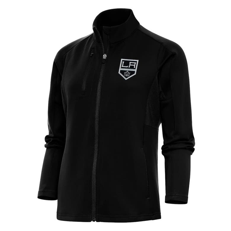 Shop Antigua Black Los Angeles Kings Team Logo Generation Full-zip Jacket