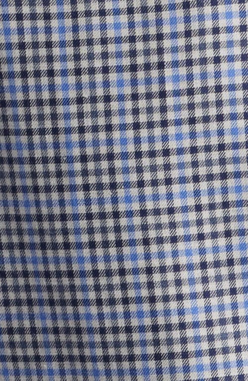 Shop Scott Barber Lightweight Gingham Cotton Twill Button-down Shirt In Blue