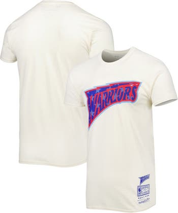 Golden State Warriors Black Mesh Crew Neck T-Shirt By Mitchell & Ness - Mens