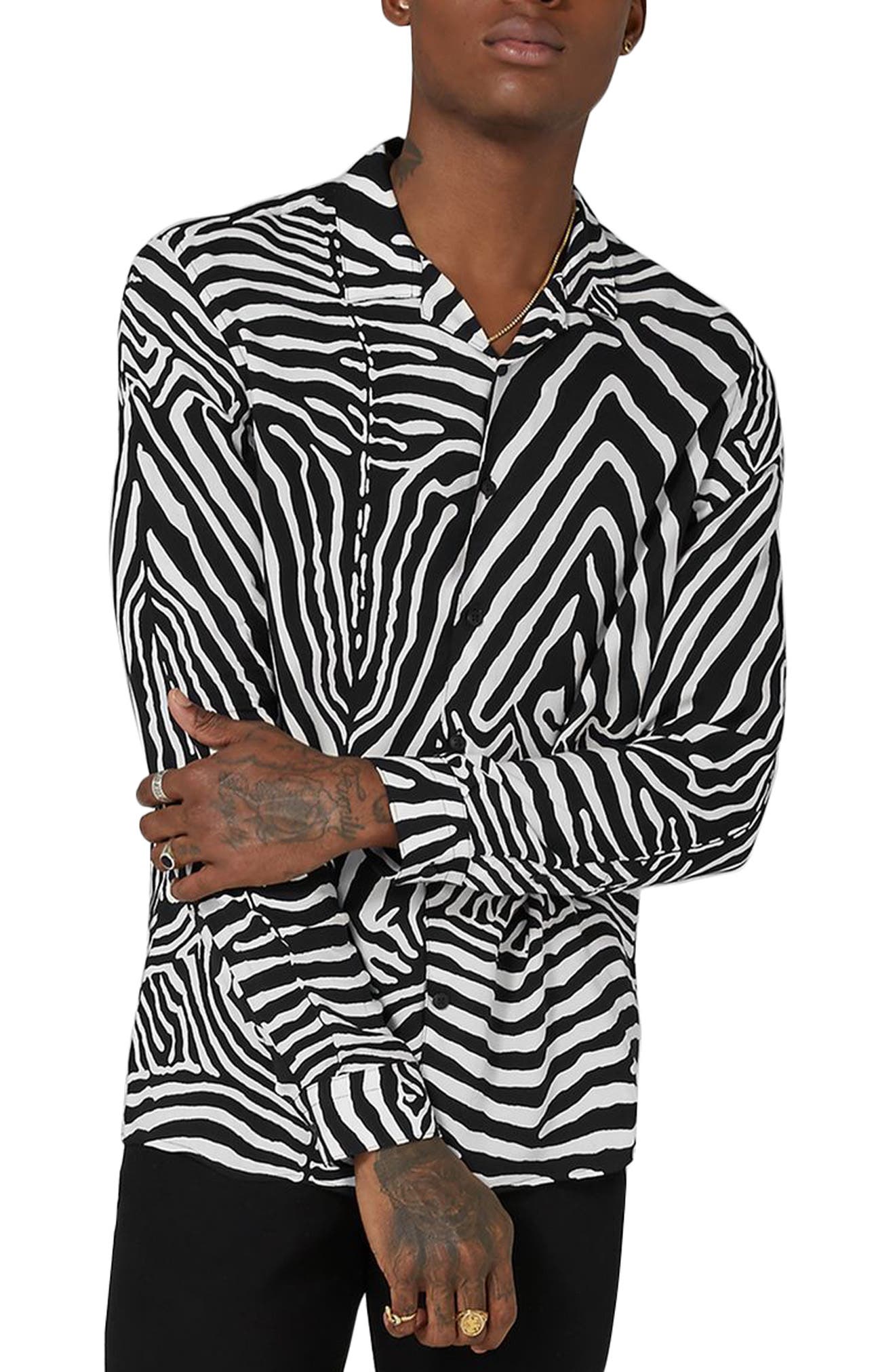 zebra dress shirt