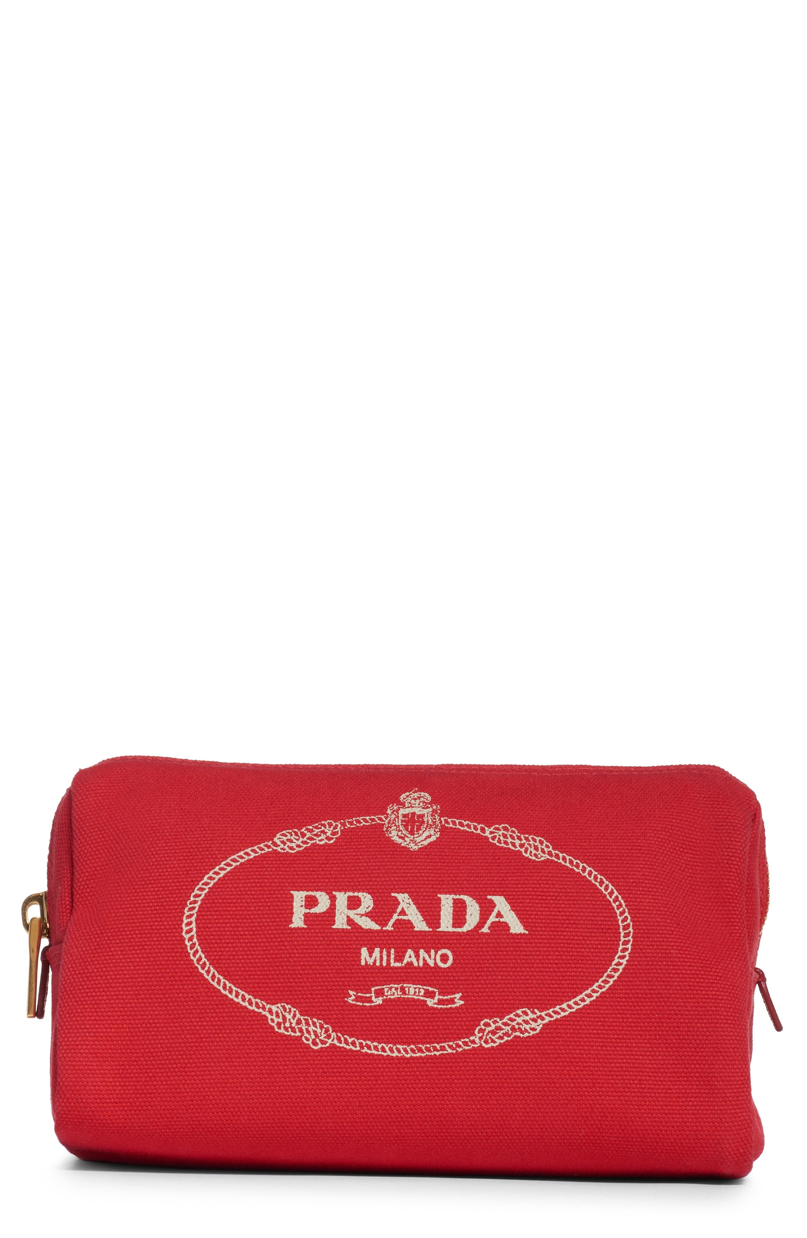 prada canvas pouch