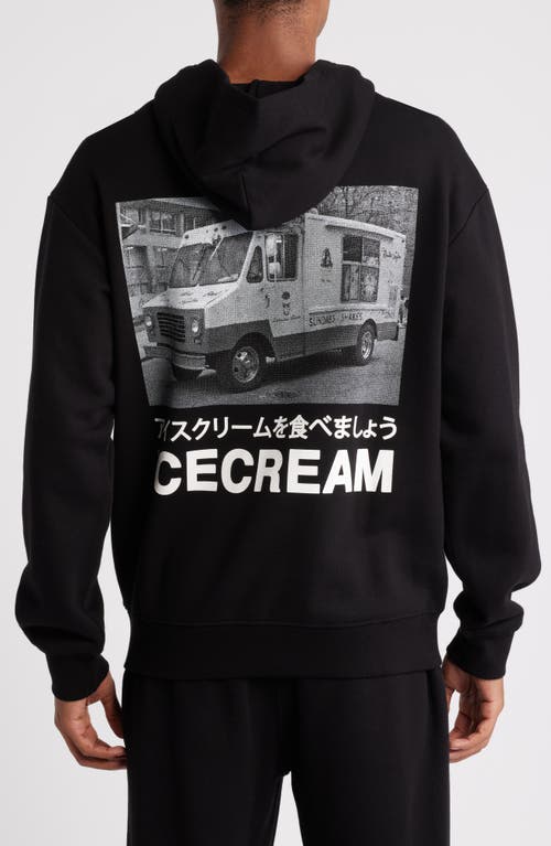 Shop Icecream The Truck Graphic Hoodie In Black