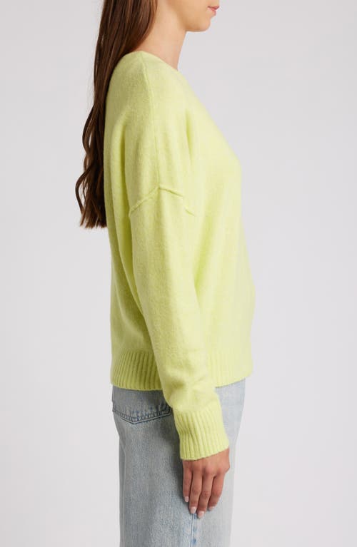 Rip Curl Emily Crewneck Sweater In Lime