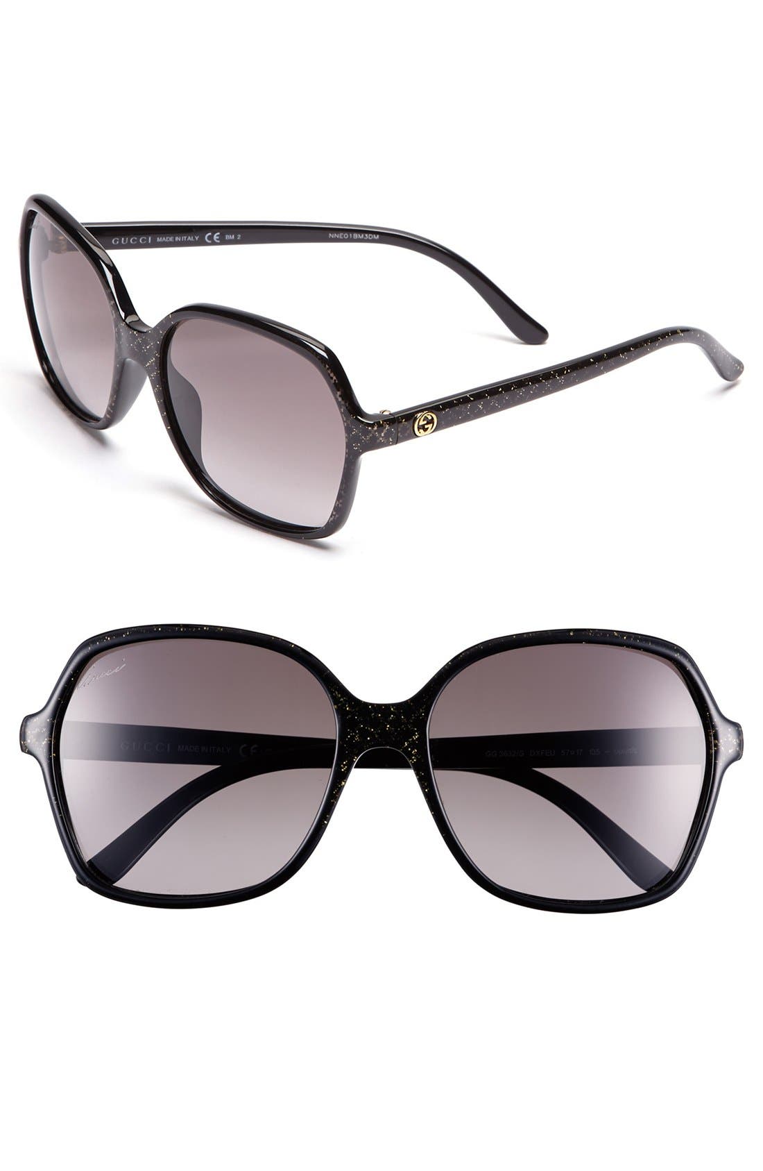 gucci 57mm sunglasses