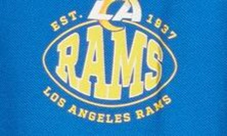 Shop Hugo Boss Boss X Nfl Cotton Polo In Los Angeles Rams Bright Blue