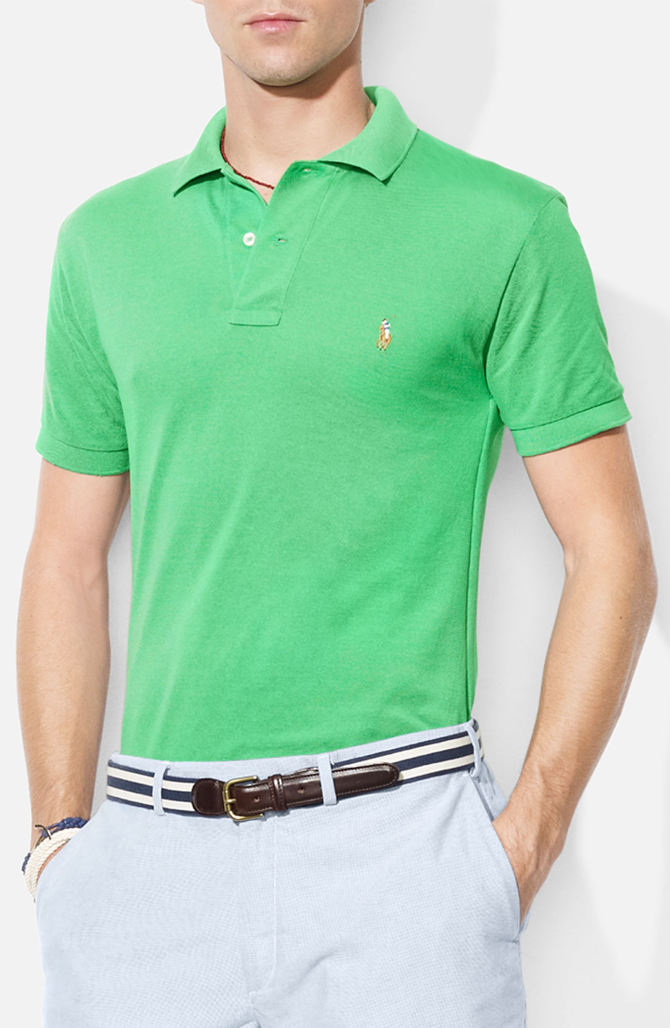 Polo Ralph Lauren Mesh Knit Classic Fit Polo Nordstrom