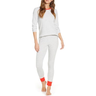 Rachel Parcell Thermal Pajamas, Grey (Nordstrom Exclusive)