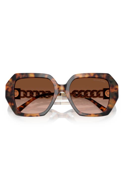 Michael Kors 54mm Gradient Square Sunglasses In Brown Grad