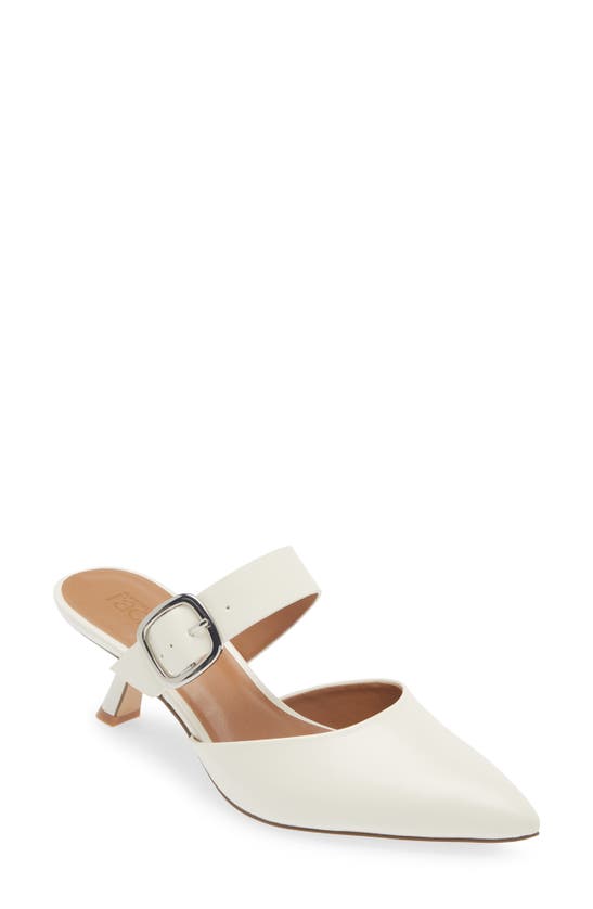 Shop Nordstrom Rack Fawn Mule In Ivory Pristine