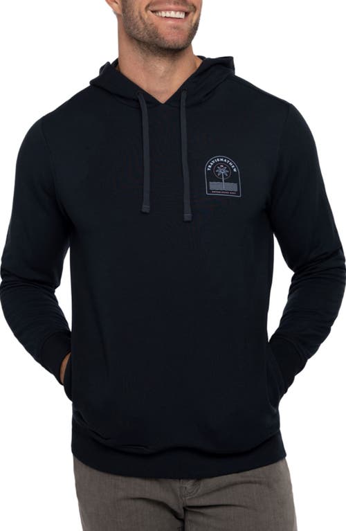 TravisMathew Basilica Graphic Hoodie in Black at Nordstrom, Size Small