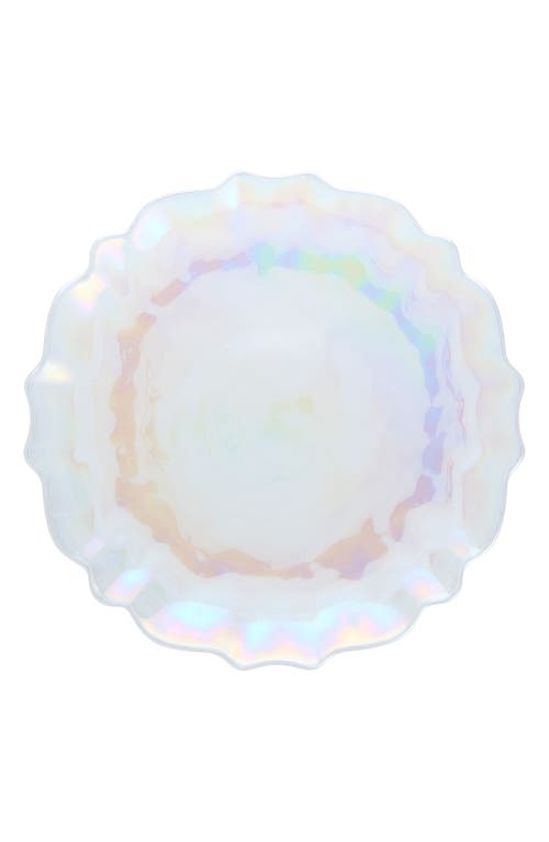 Fortessa Lorelei Set Of 4 Iridescent Dinner Plates In Clear
