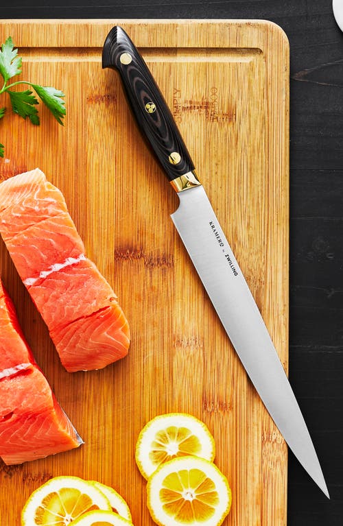 Shop Zwilling Bob Kramer Carbon 2.0 9-inch Slicing Knife In Stainless Steel