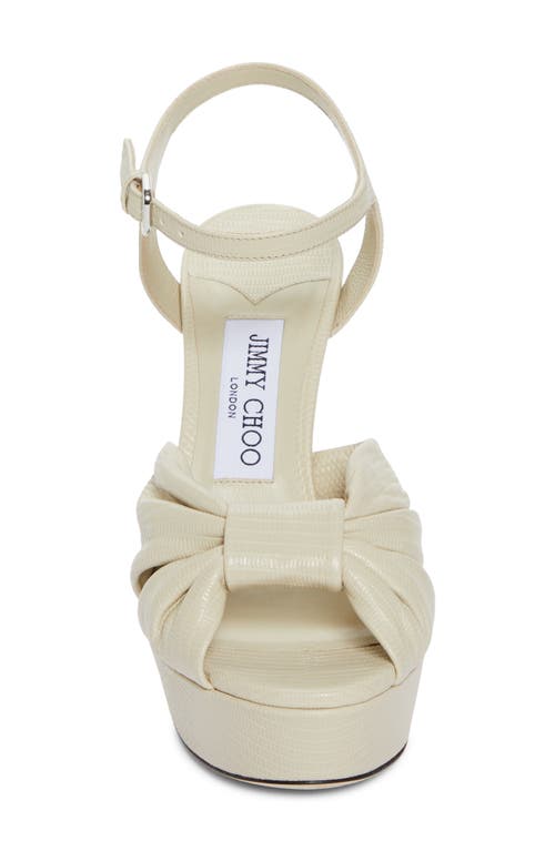 Shop Jimmy Choo Heloise Platform Sandal In Bamboo