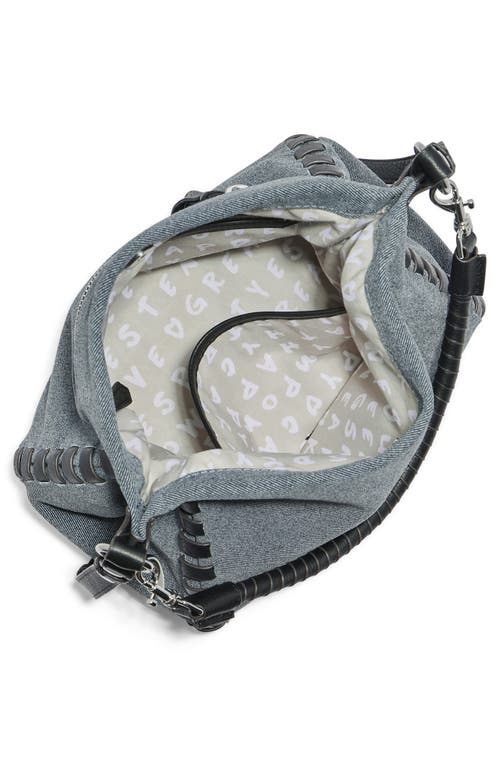 Aimee Kestenberg Zen Leather Hobo In Denim Leather