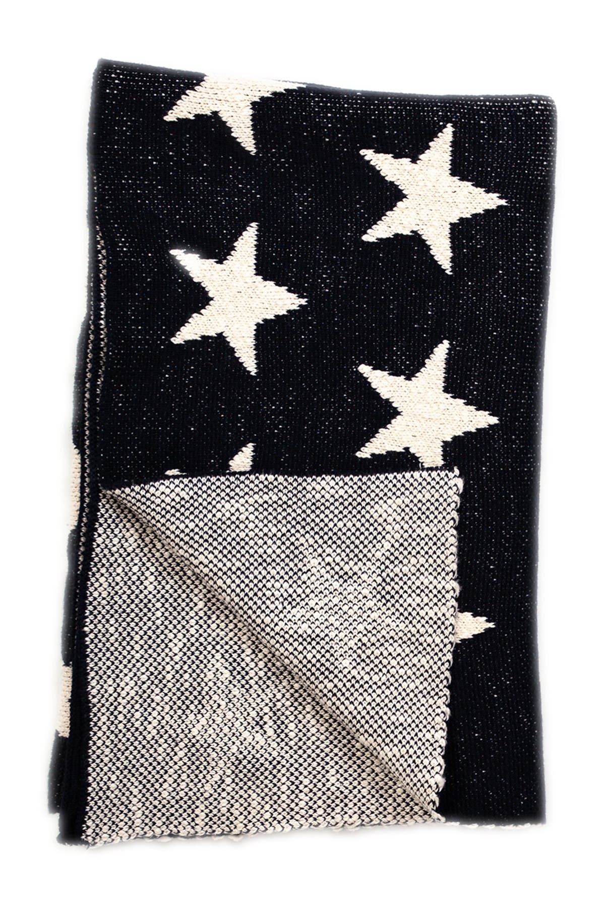 Parkland Collection Starry Starry Night Transitional Navy Blue Knitted 32" X 40" Baby Blanket