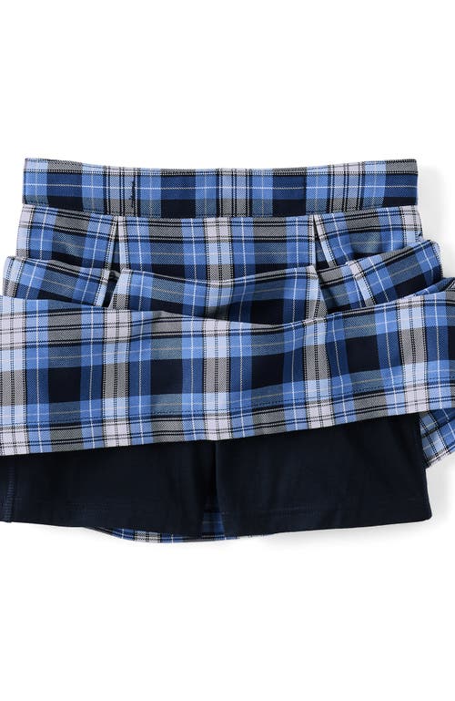 LANDS' END LANDS' END SCHOOL UNIFORM GIRLS PLAID SKORT TOP OF KNEE