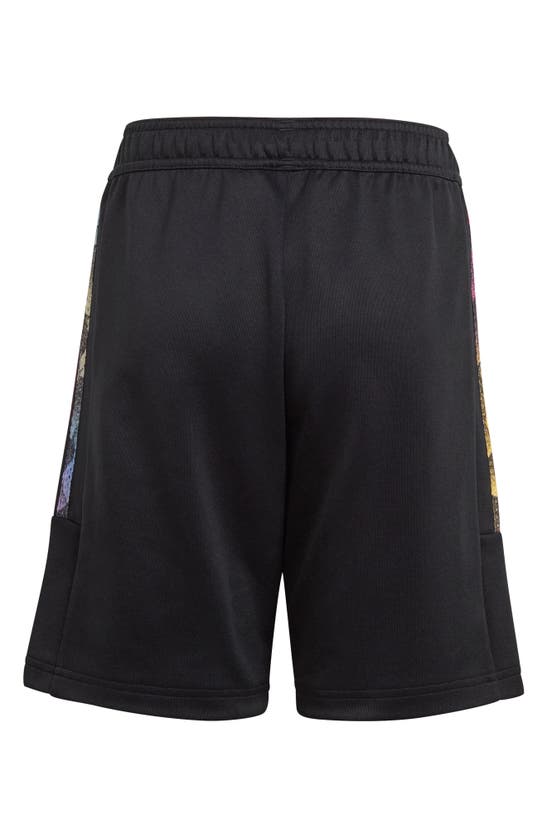 Shop Adidas Originals Kids' Tiro Athletic Shorts In Black/ Spark/ Magenta
