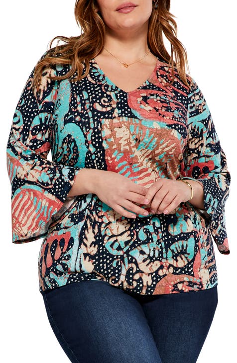 Blue Plus-Size Tops for Women | Nordstrom