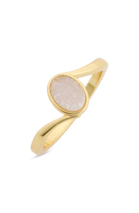 Floating Druzy Ring