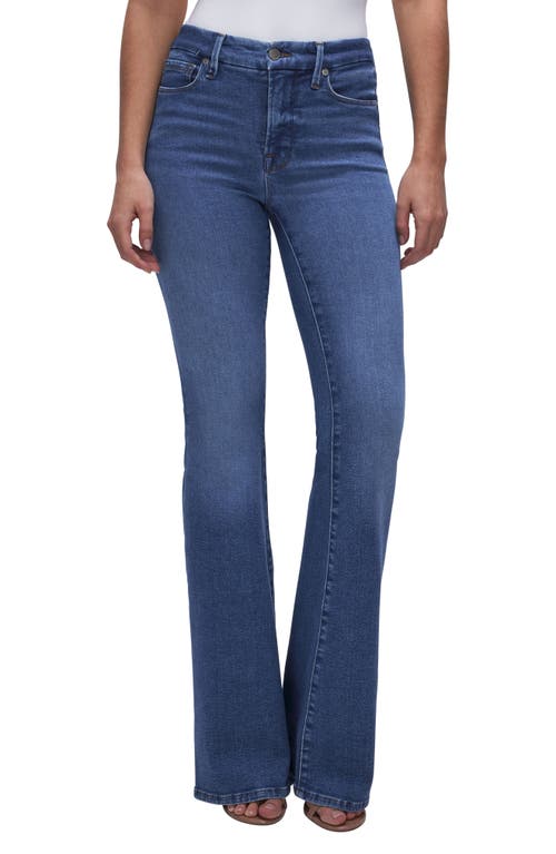Good American Legs Flare Jeans Indigo456 at