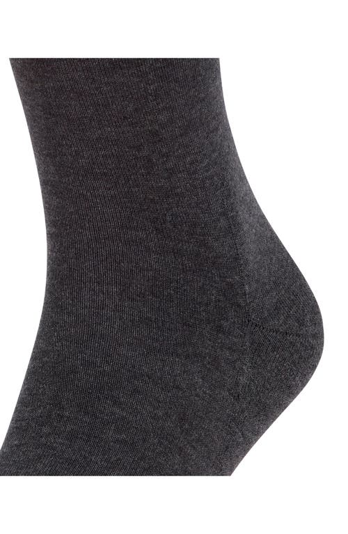 Shop Falke Gender Inclusive Run Crew Socks In Dark Grey