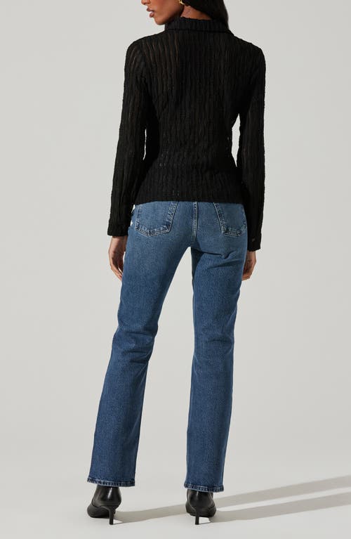 Astr The Label Iryna Button-up Shirt In Black