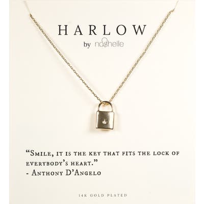 Harlow By Nashelle Lock Boxed Necklace