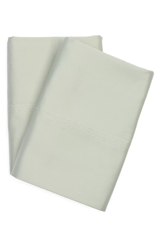 Shop Nordstrom Set Of 2 400 Thread Count Cotton Sateen Pillowcases In Green Mirror