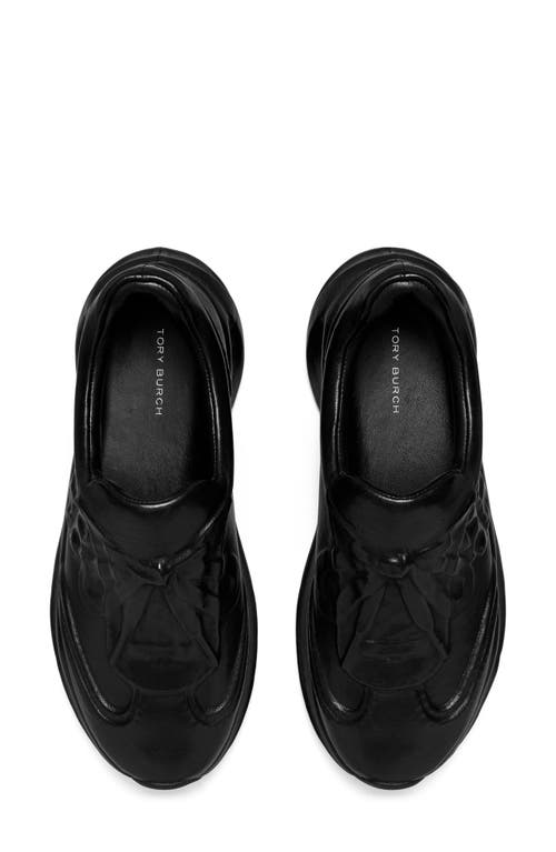 Tory Burch Good Luck X-ray Trainer In Perfect Black