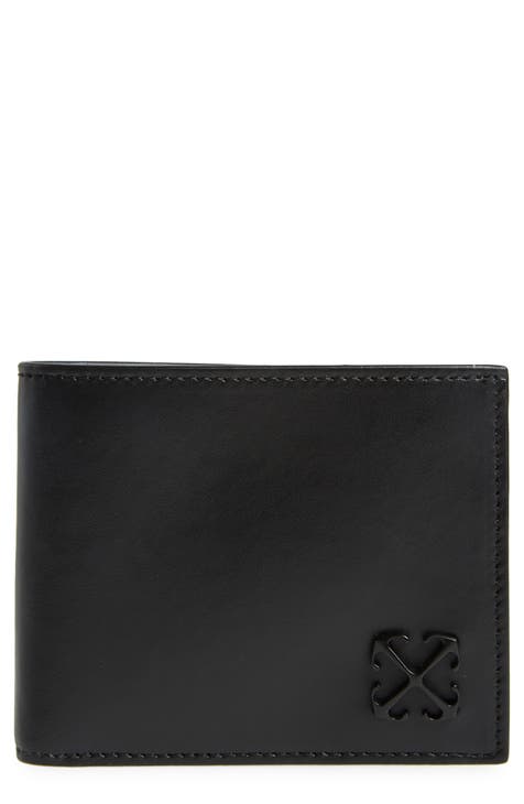 Shop Off-White Unisex Street Style Leather Folding Wallet Logo by