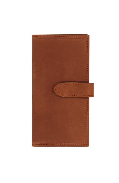 Sarep + Rose Kenya 8 Compartment Bifold Wallet In Cinnamon Brown