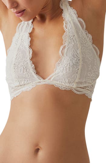 Last Dance Lace Plunge Bralette by Intimately at Free People in Pavement,  Size: XL, £32.00
