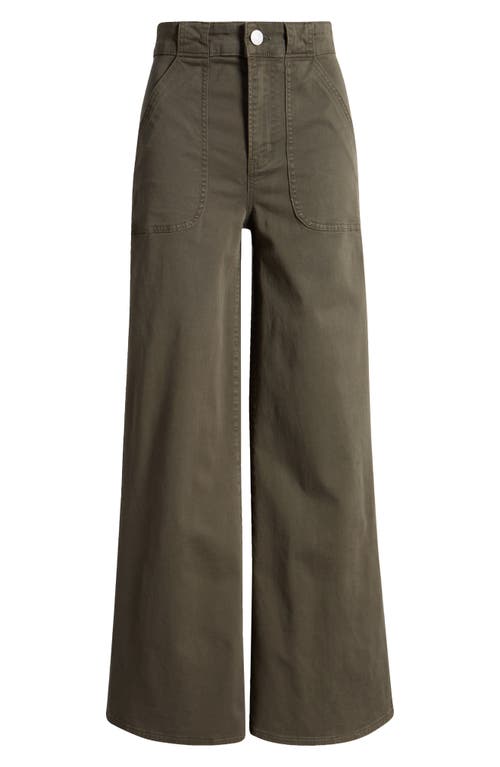 FRAME FRAME MODERN PATCH POCKET WIDE LEG PANTS