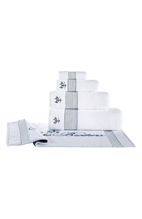 BROOKS BROTHERS BROOKS BROTHERS 2-PIECE ROBE STRIPE TOWEL SET 