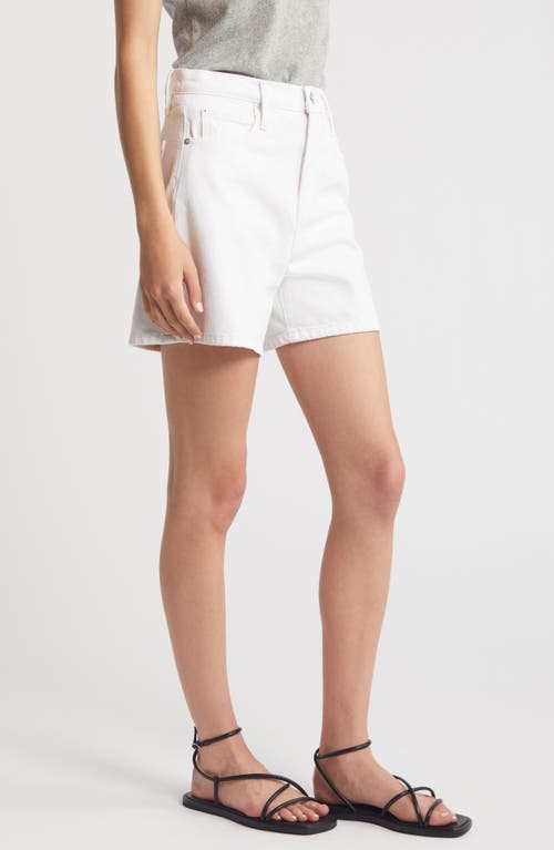 Shop Frame The Easy Denim Shorts In White