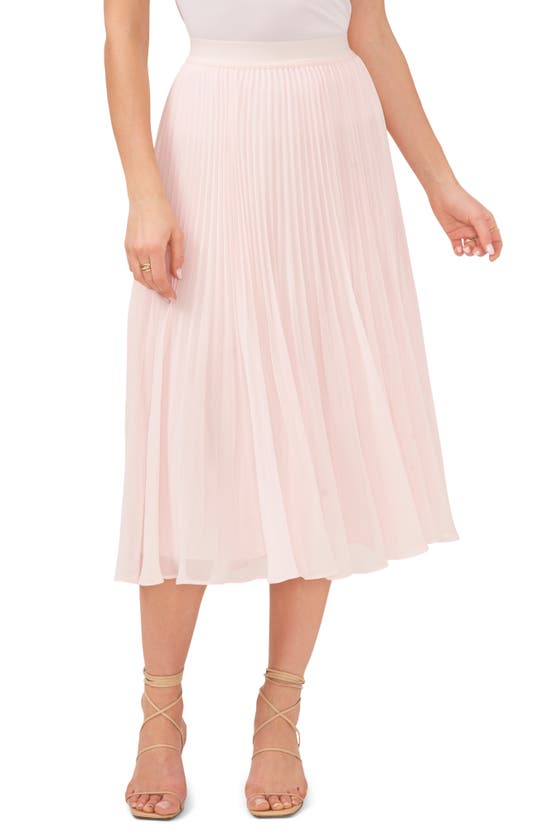 1.state Floral Released Pleat Midi Skirt In Pink Cloud