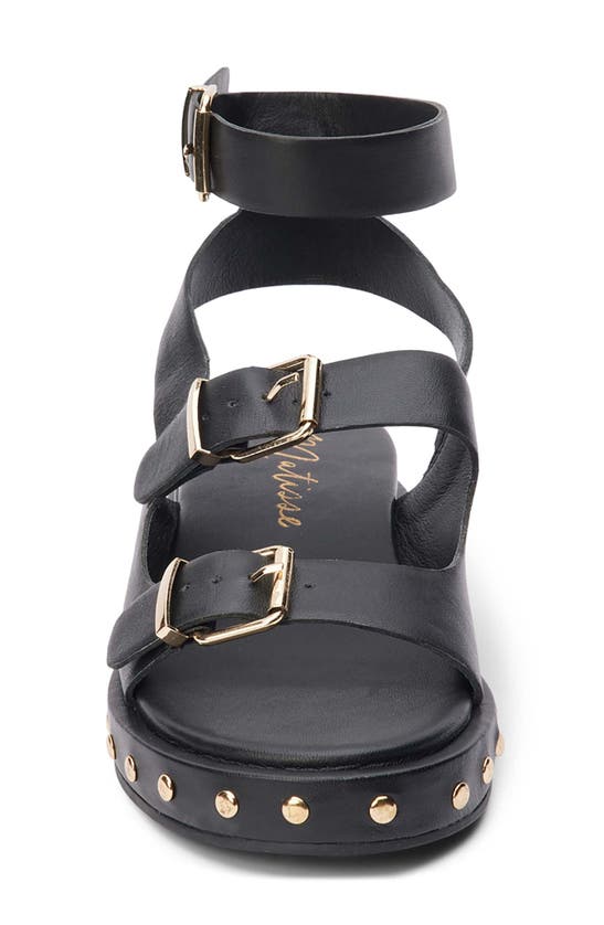 Shop Matisse Platform Sandal In Black Leather