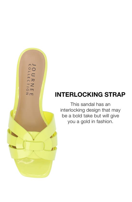 Journee Collection Journee Womens Arrina Wide Width Flat Sandals In Green