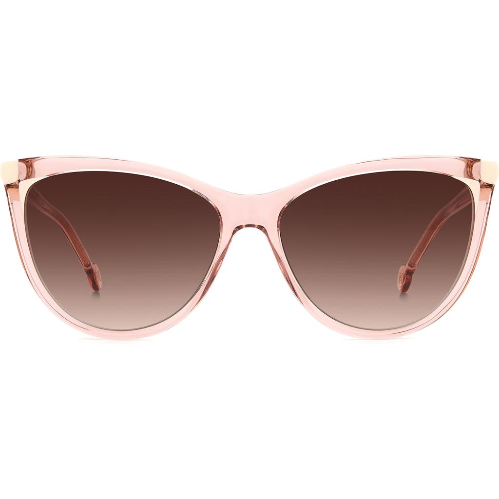Carolina Herrera 57mm Cat Eye Sunglasses In Pink