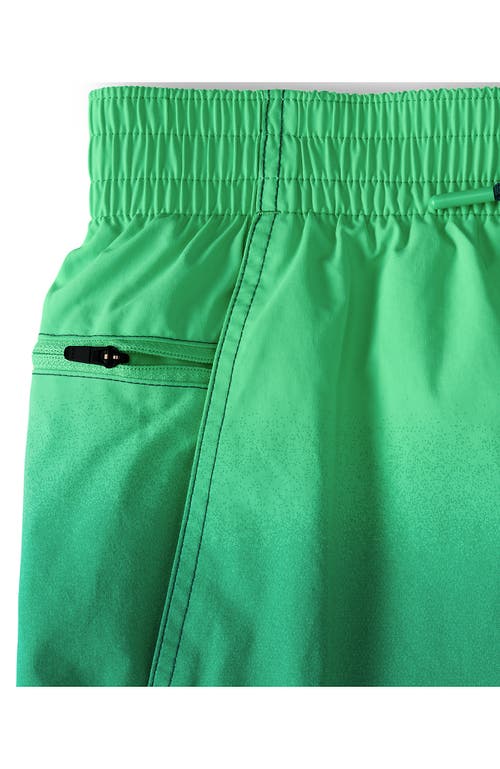 Shop Lands' End 7" Volley Swim Trunks In Deep Balsam/wintergreen Ombre