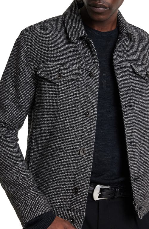 JOHN VARVATOS JOHN VARVATOS EVANS TWEED TRUCKER JACKET 